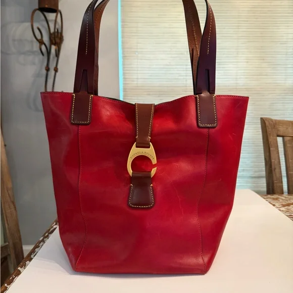Dooney & Bourke Florentine Leather East-West Shopper Tote - Picture 1 of 7
